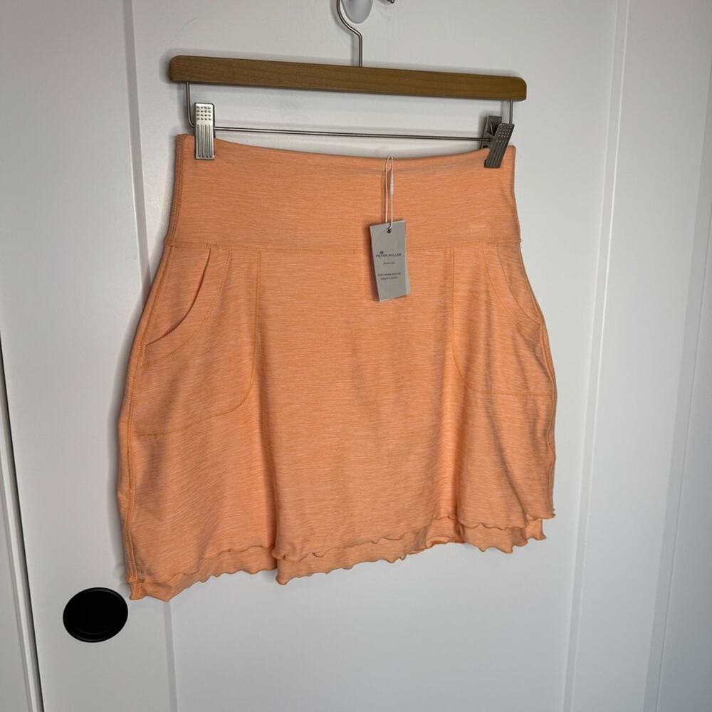 NWT Peter Millar Performance Stretch Convertible Swing Skort Skirt Orange Small